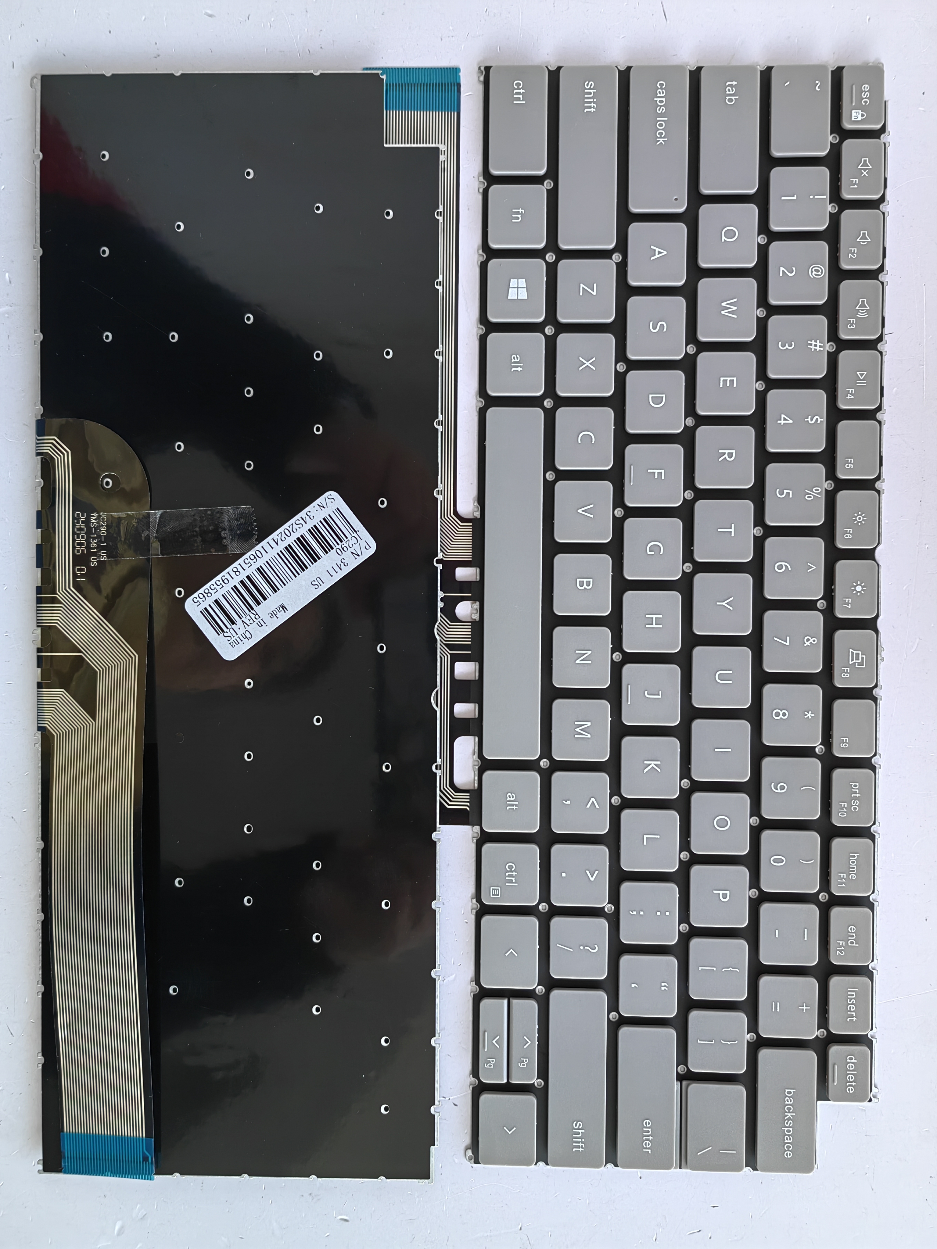 Picture of New Replacement Laptop Keyboard For DELL 3411/3415/P144G/Latitude 3420 5410 5418 Grey (OEM) US Layout